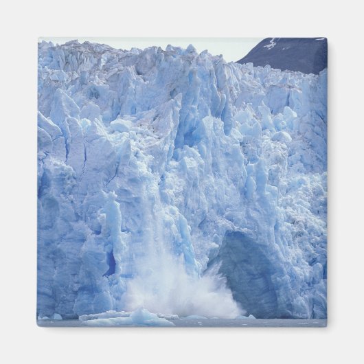 NA, VS, Alaska. Gletsjer kruipt in water Magneet (Voorkant)