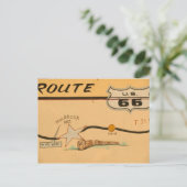 NA, VS, Arizona, Holbrook Route 66 road mural Briefkaart (Staand voorkant)