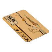 NA, VS, Arizona, Holbrook Route 66 road mural Magneet (Rechterzijde)