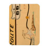 NA, VS, Arizona, Holbrook Route 66 road mural Magneet (Verticaal)