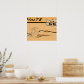 NA, VS, Arizona, Holbrook Route 66 road mural Poster (Keuken)