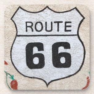 NA, VS, Arizona, Holbrook Route 66 straatbord Onderzetter