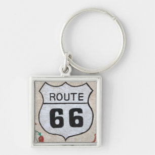 NA, VS, Arizona, Holbrook Route 66 straatbord Sleutelhanger