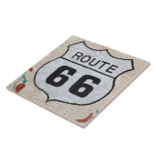 NA, VS, Arizona, Holbrook Route 66 straatbord Tegeltje (Zijkant)