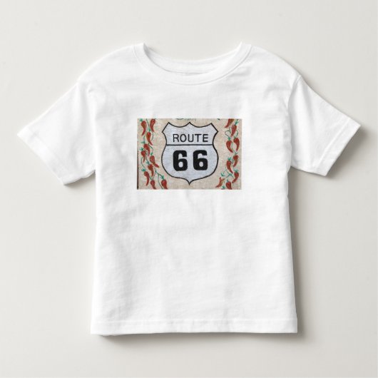 NA, VS, Arizona, Holbrook Route 66 straatteken Kinder Shirts (Voorkant)