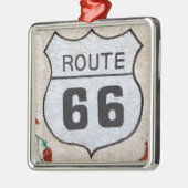 NA, VS, Arizona, Holbrook Route 66 straatteken Metalen Ornament (Links)