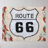 NA, VS, Arizona, Holbrook Route 66 straatteken Poster (Voorkant)