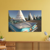 NA, VS, Arizona, Holbrook Route 66, Wigwam 2 Canvas Afdruk (Insitu (Woonkamer))