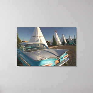 NA, VS, Arizona, Holbrook Route 66, Wigwam 2 Canvas Afdruk