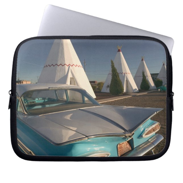 NA, VS, Arizona, Holbrook Route 66, Wigwam 2 Laptop Sleeve (Voorkant)