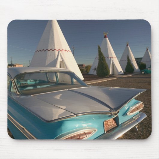 NA, VS, Arizona, Holbrook Route 66, Wigwam 2 Muismat (Voorkant)