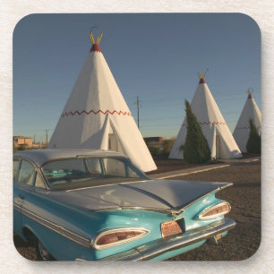 NA, VS, Arizona, Holbrook Route 66, Wigwam Bier Onderzetter
