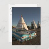 NA, VS, Arizona, Holbrook Route 66, Wigwam Briefkaart (Voorkant / Achterkant)