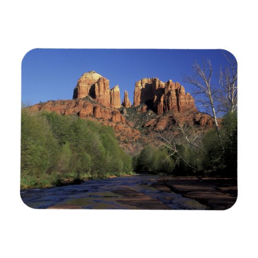 NA, VS, Arizona, Sedona. Cathedral Rock en Oak Magneet (Horizontaal)