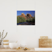 NA, VS, Arizona, Sedona. Cathedral Rock en Oak Poster (Keuken)