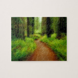 NA, VS, Californië, Jedediah Smith Redwoods Legpuzzel