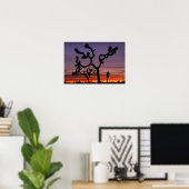 NA, VS, Californië. Joshua Tree National Poster (Thuiskantoor)