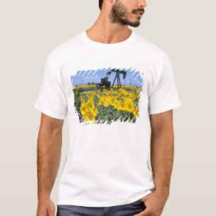 Na, VS, Colorado, Zonnebloemen, Olieboortoren T-shirt