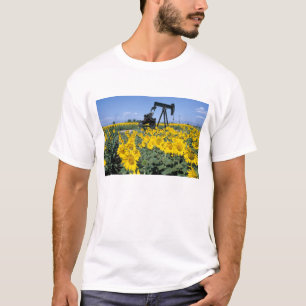 Na, VS, Colorado, Zonnebloemen, Olieboortoren T-shirt