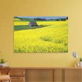 NA, VS, Idaho, nabij Potlatch, Houten schuur en Canvas Afdruk (Insitu (Woonkamer))