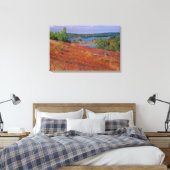 NA, VS, Maine. Blauwe bosbes heide. Canvas Afdruk (Insitu (Slaapkamer))