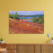 NA, VS, Maine. Blauwe bosbes heide. Canvas Afdruk (Insitu (Woonkamer))
