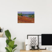 NA, VS, Maine. Blauwe bosbes heide. Poster (Thuiskantoor)