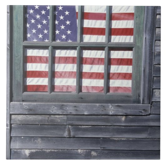 NA, VS, Maine, Georgetown Island. Markering van de Tegeltje (Voorkant)