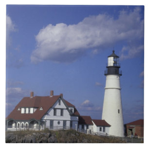 NA, VS, Maine, nabij Portland, Portland Head Tegeltje