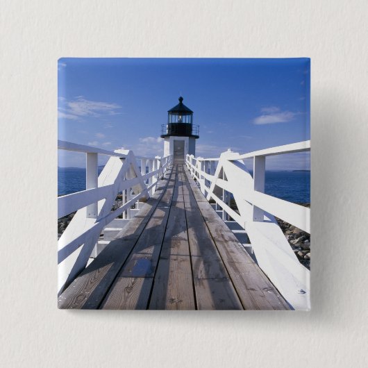 NA, VS, Maine, Port Clyde. Marshall Point 2 Vierkante Button 5,1 Cm (Voorkant)