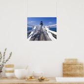 NA, VS, Maine, Port Clyde. Marshall punt 2 Poster (Keuken)