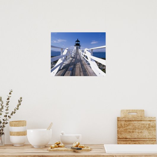 NA, VS, Maine, Port Clyde. Marshall punt 2 Poster (Keuken)