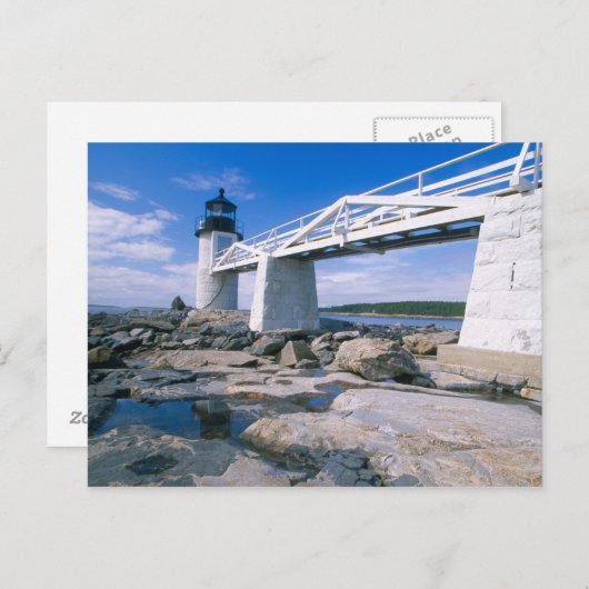 NA, VS, Maine, Port Clyde.  Marshallpunt Briefkaart (Voorkant / Achterkant)