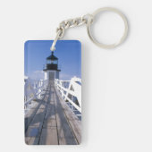 NA, VS, Maine, Port Clyde.  Marshpunt 2 Sleutelhanger (achterkant)