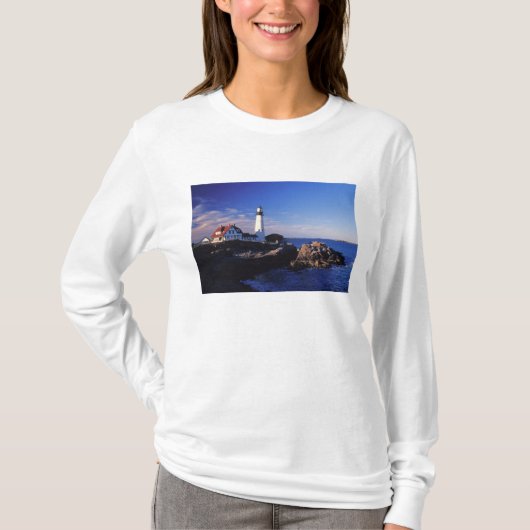 NA, VS, Maine. Portland Head vuurtoren. T-shirt (Voorkant)