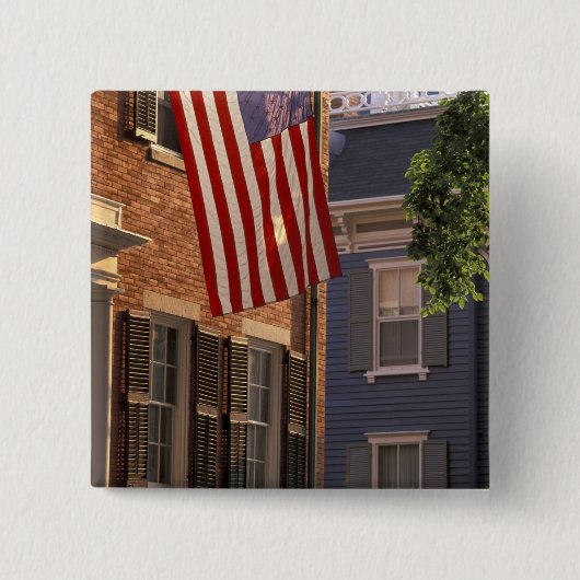NA, VS, Massachusetts, Nantucket Island, 2 Vierkante Button 5,1 Cm (Voorkant)