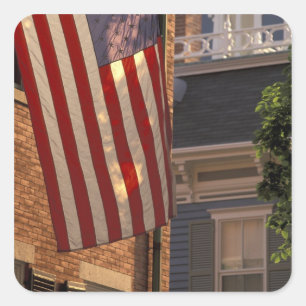 NA, VS, Massachusetts, Nantucket Island, Vierkante Sticker