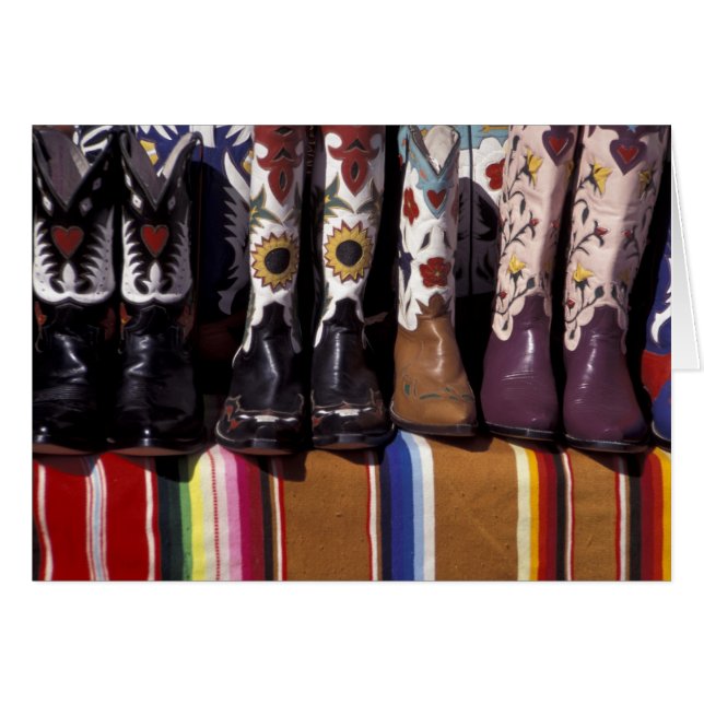 NA, VS, New Mexico, Santa Fe. Cowboylaarzen (Voorkant Horizontaal)