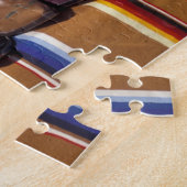 NA, VS, New Mexico, Santa Fe. Cowboylaarzen Legpuzzel (Zijkant)