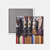 NA, VS, New Mexico, Santa Fe. Cowboylaarzen Magneet (Voorkant / Achterkant)