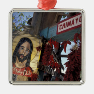 NA, VS, New Mexico, Santa Fe. Metalen Ornament