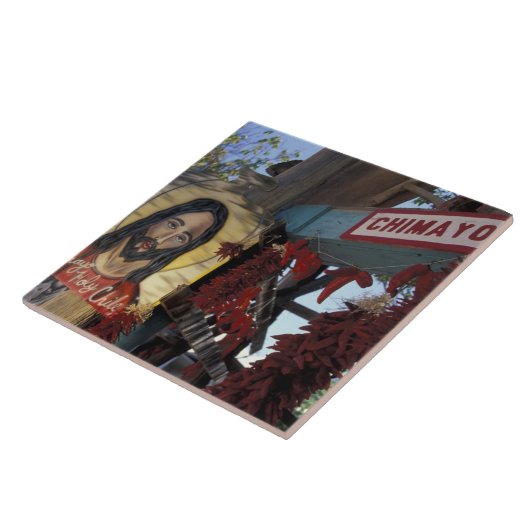 NA, VS, New Mexico, Santa Fe. Tegeltje (Zijkant)