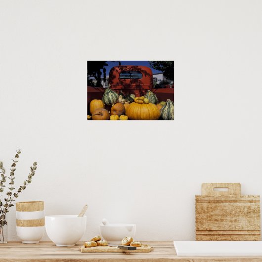 NA, VS, New Mexico, Taos. Chili stand. Poster (Keuken)