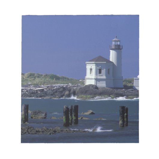 NA, VS, Oregon, Bandon, Coquille Lighthouse Notitieblok (Voorkant)
