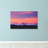 NA, VS, Oregon, de drie zusters bergen Canvas Afdruk (Insitu (Houten vloer))