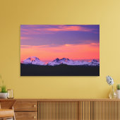 NA, VS, Oregon, de drie zusters bergen Canvas Afdruk (Insitu (Woonkamer))