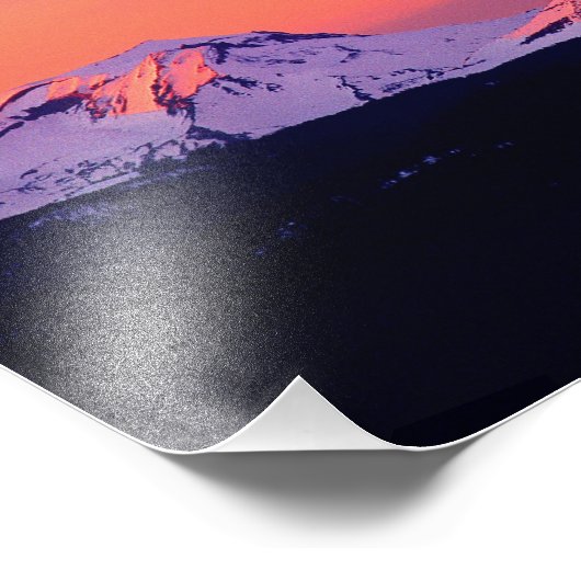 NA, VS, Oregon, de drie zusters bergen Foto Afdruk (Hoek)