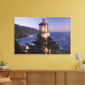NA, VS, Oregon, Heceta Head Lighthouse, Canvas Afdruk (Insitu (Woonkamer))