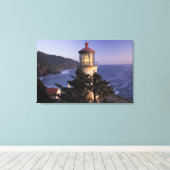 NA, VS, Oregon, Heceta Head Lighthouse, Canvas Afdruk (Insitu (Houten vloer))