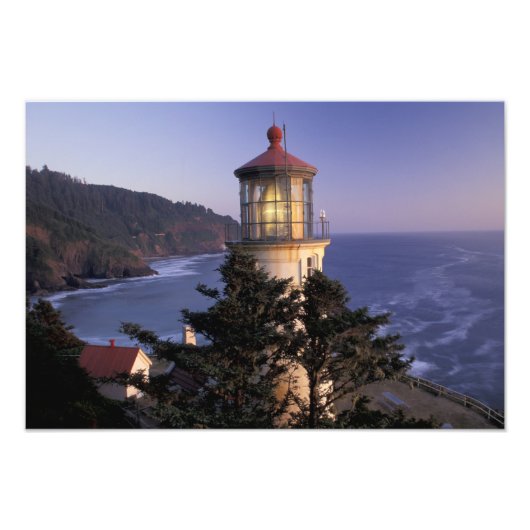 NA, VS, Oregon, Heceta Head Lighthouse, Foto Afdruk (Voorkant)